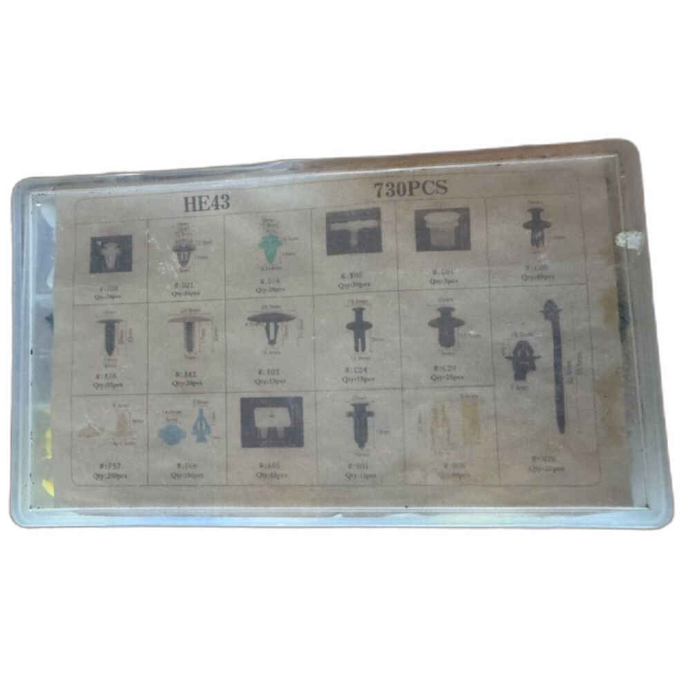 Universal Car Retainer Clips Assortment HE43 Plastic